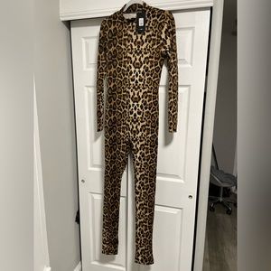 NWT Fashion Nova Leopard-Print Jumpsuit